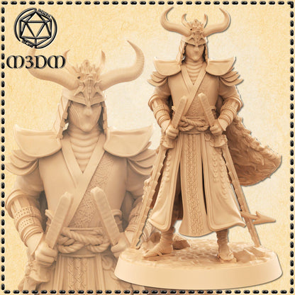 Demonic Samurai miniature by M3DM