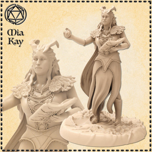 Demonic Warlock miniature by M3DM