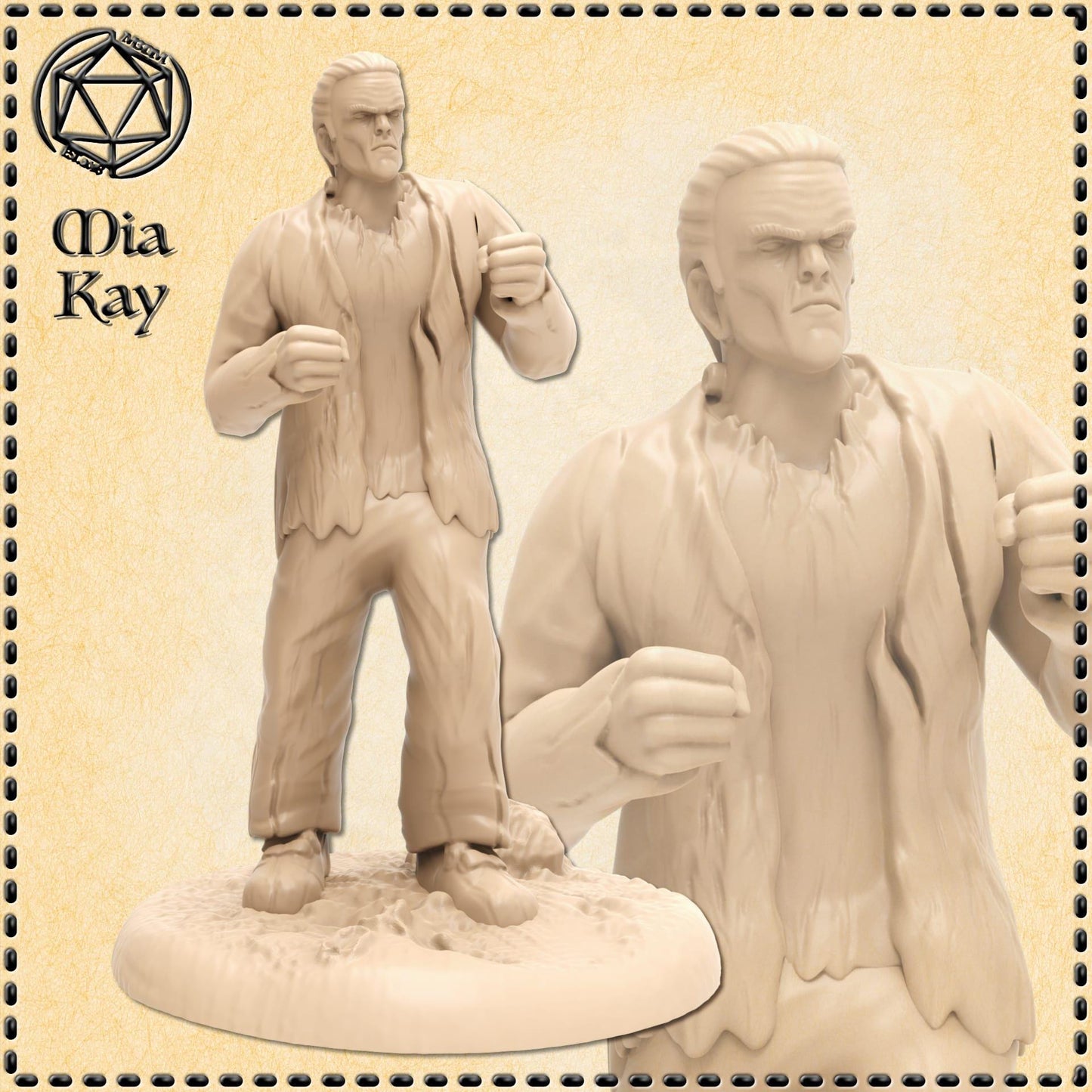 Frankensteins Monster miniature by M3DM