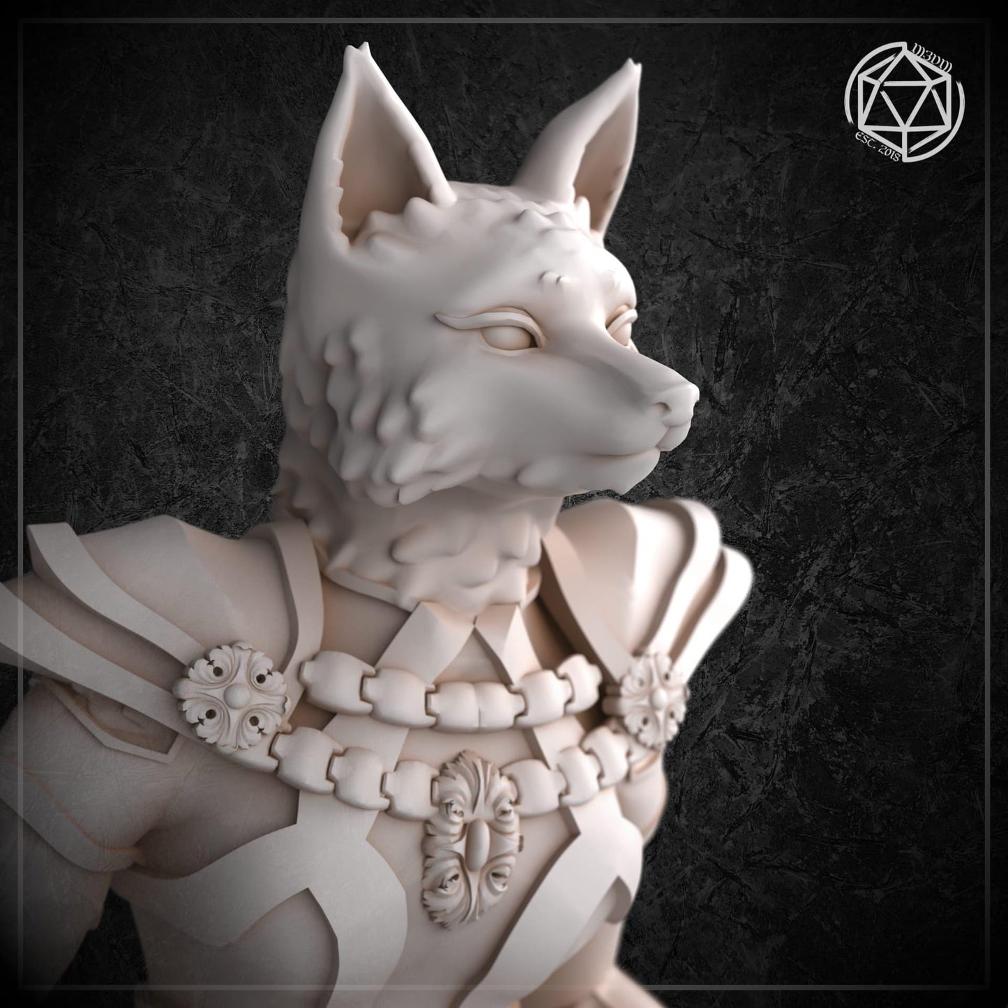 Foxfolk Female Fighter miniature by M3DM