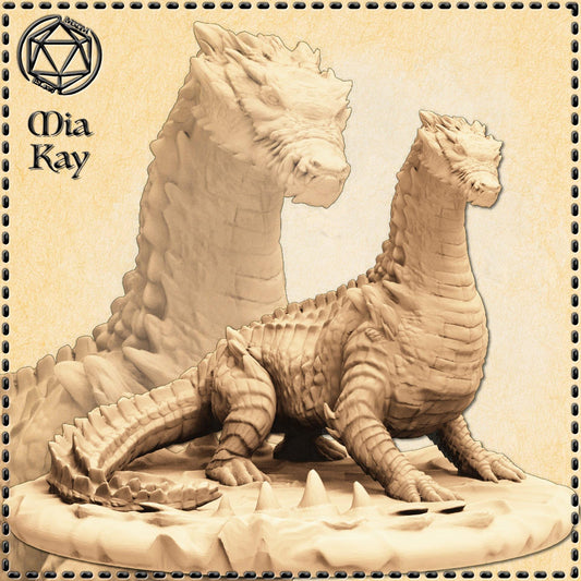 Giant Lizard miniature by M3DM