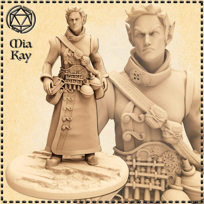 Elf Alchemist miniature by M3DM