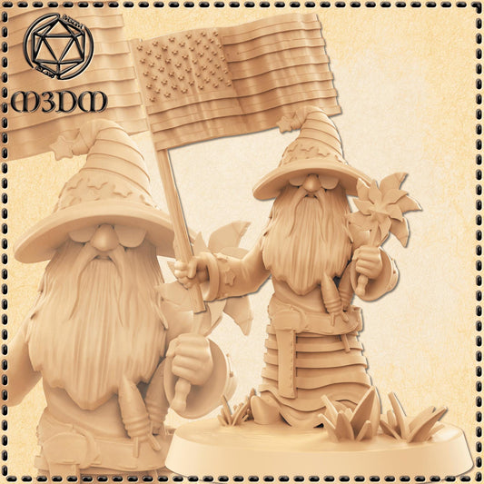 The 4th of July Gnome miniature by M3DM