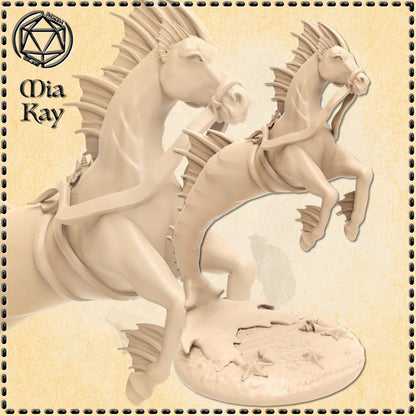 Hippocampus Mount miniature by M3DM