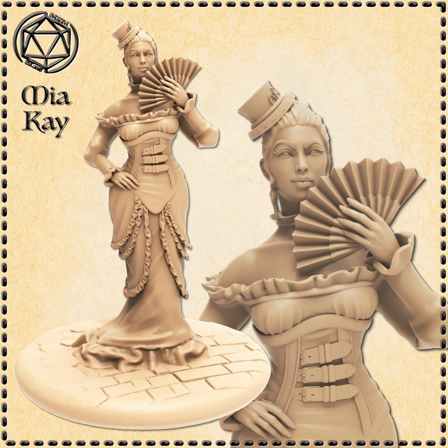 Human Noble (Pin-Up) miniature by M3DM