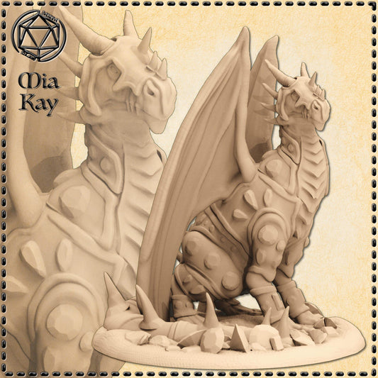 Jeweled Dragon miniature by M3DM