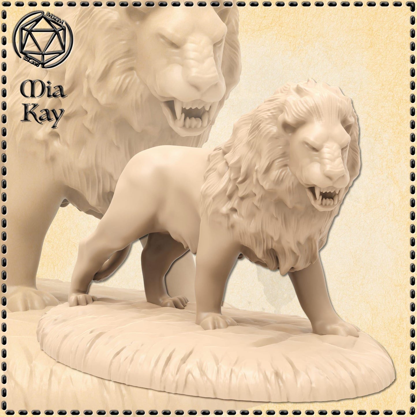 Lion - Action miniature by M3DM