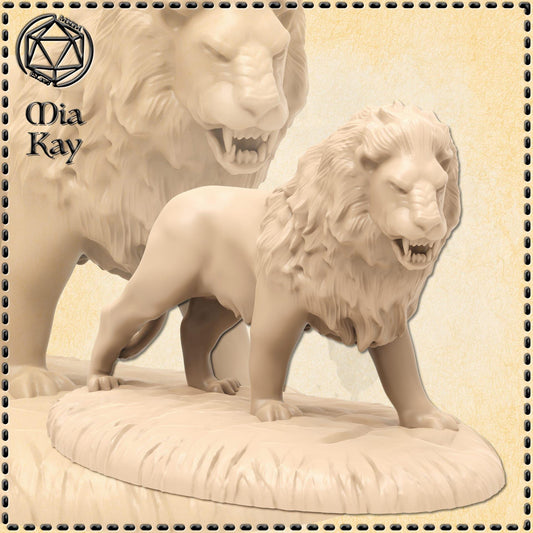 Lion - Action miniature by M3DM