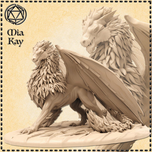 Lion Drake miniature by M3DM