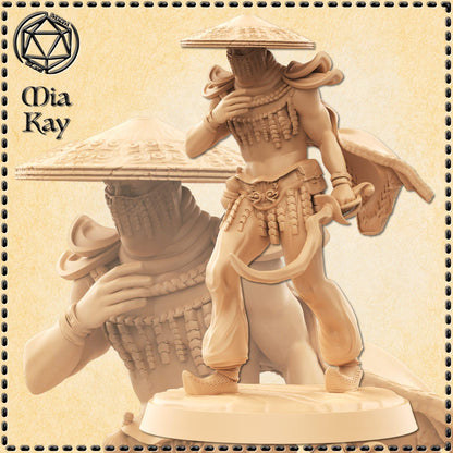 Male Desert Half-Elf miniature by M3DM