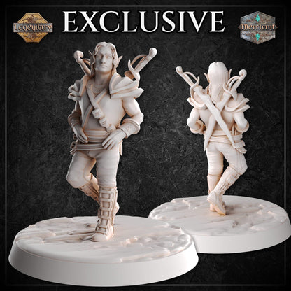Male Halfling Rogue miniature by M3DM