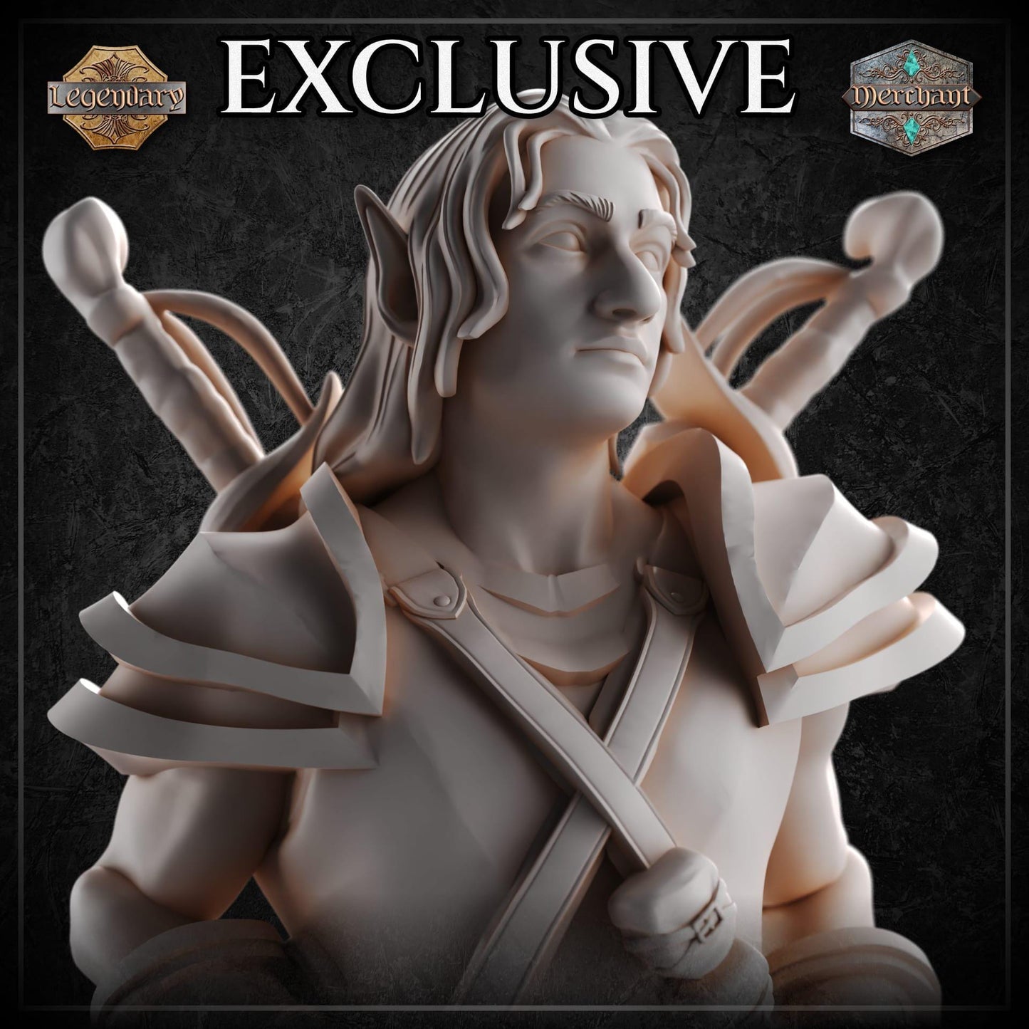 Male Halfling Rogue miniature by M3DM