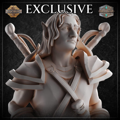 Male Halfling Rogue miniature by M3DM
