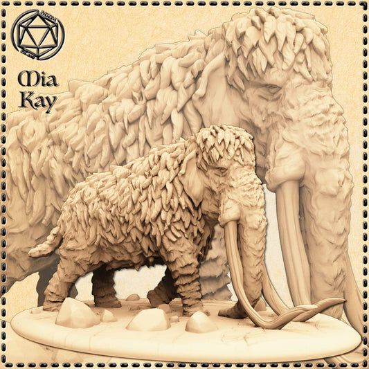 Mammoth miniature by M3DM