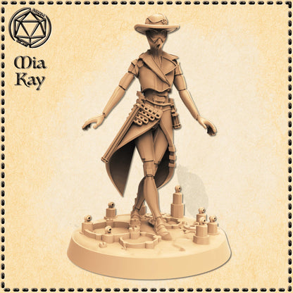 Metalforge Lady miniature by M3DM