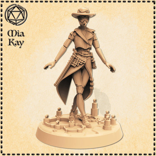 Metalforge Lady miniature by M3DM