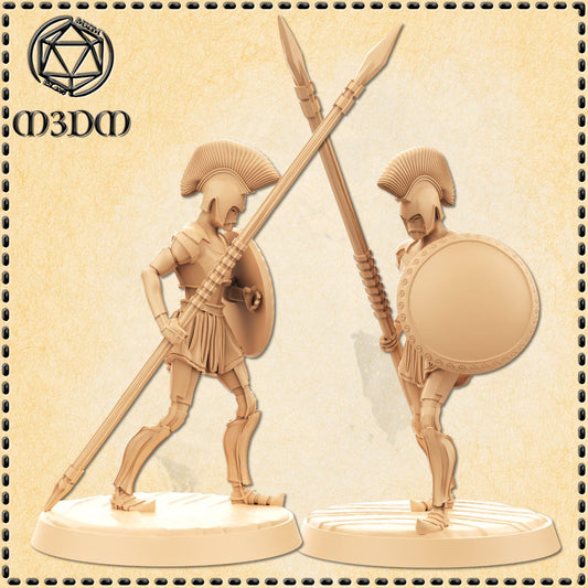 Metalforged Greek Hoplite miniature by M3DM