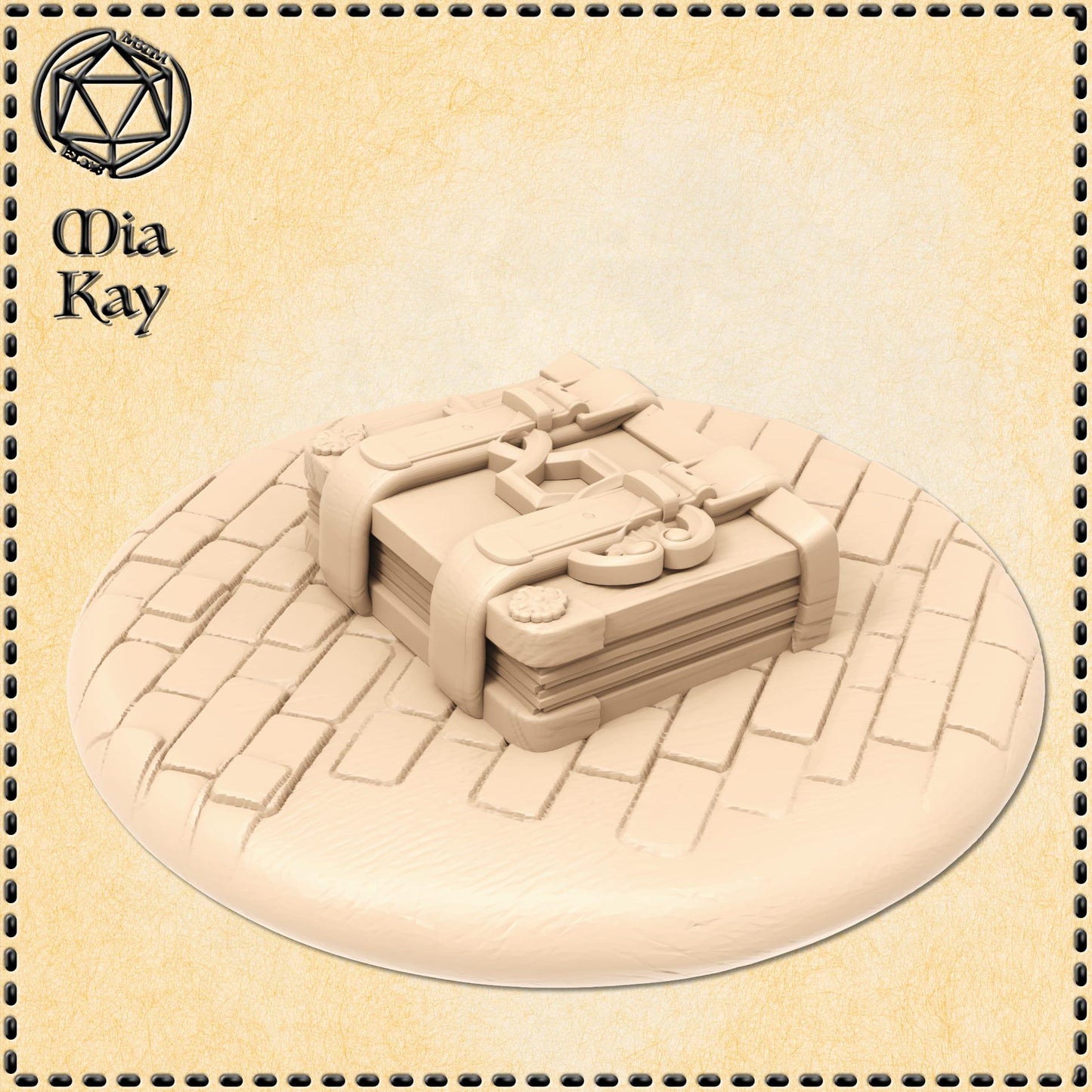 Mimic Tome miniature by M3DM