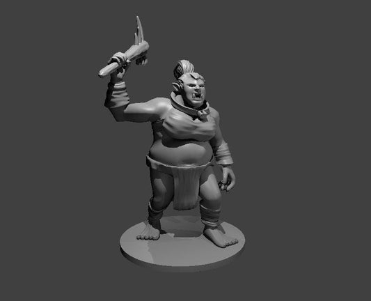 Female Ogre miniature by MZ4250