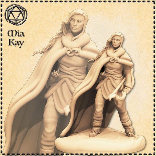Snow Elf miniature by M3DM