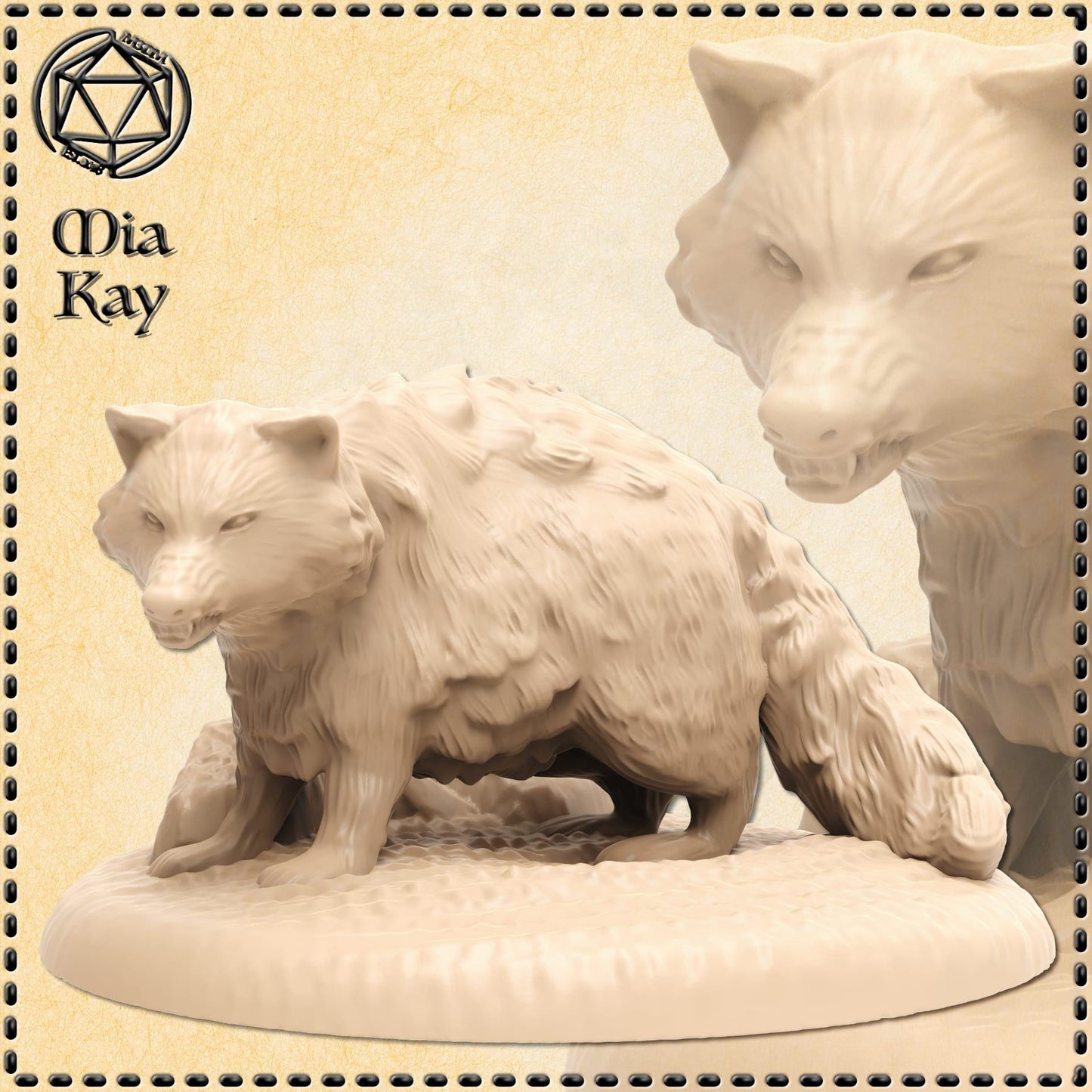 Raccoon miniature by M3DM