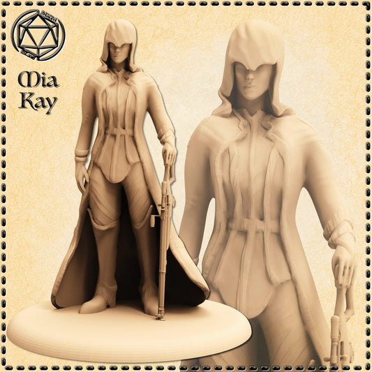 Sci-Fi Elf miniature by M3DM
