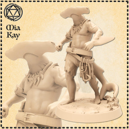 Sharkfolk Crew Member miniature by M3DM