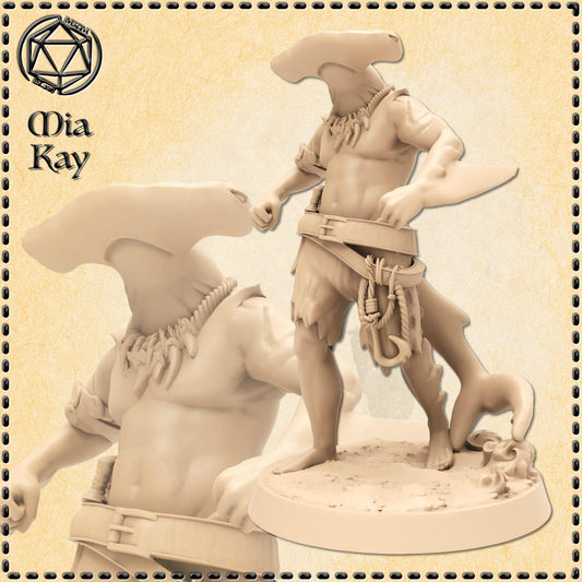 Sharkfolk Crew Member miniature by M3DM