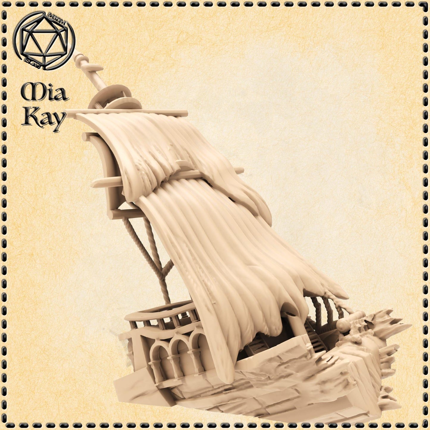 Shipwreck (2 pieces) miniature by M3DM