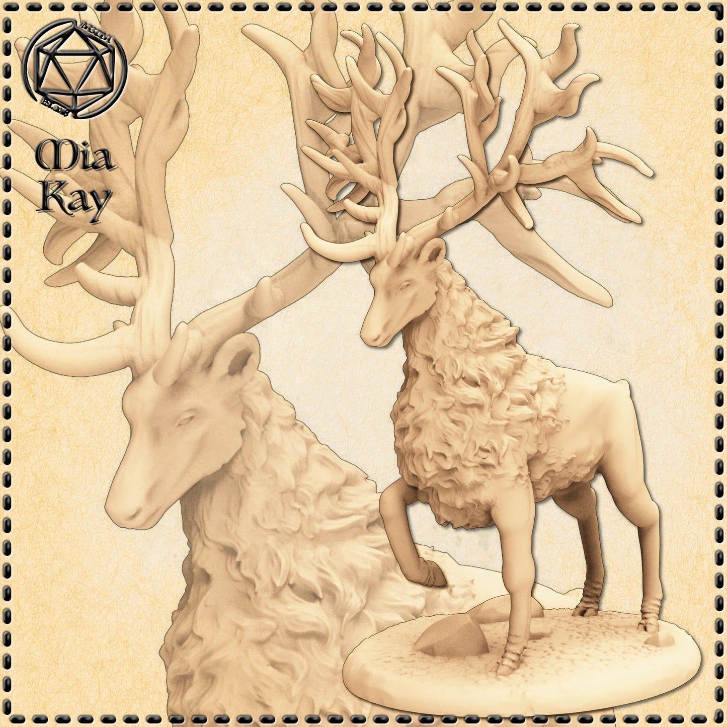 Stag miniature by M3DM