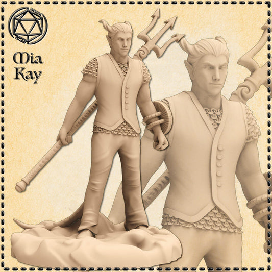 Tiefling Cleric miniature by M3DM