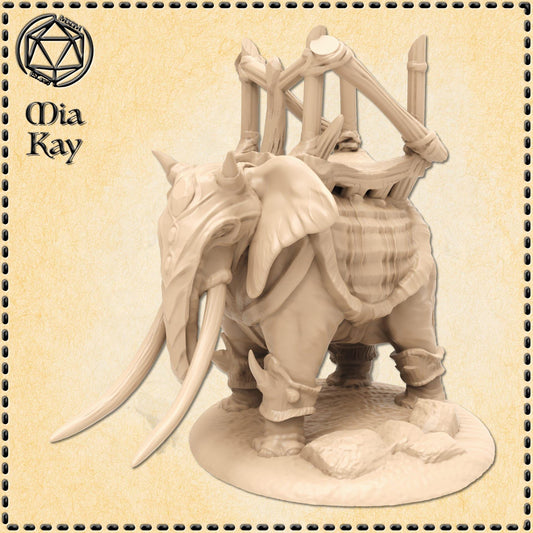 War Elephant miniature by M3DM