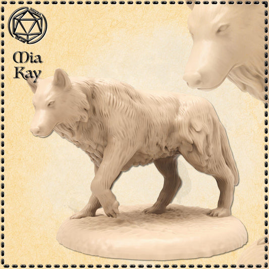 Wolf miniature by M3DM