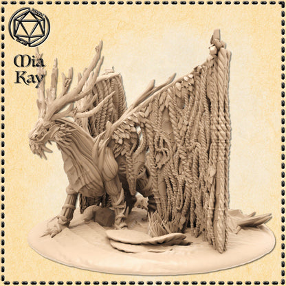 Woodland Dragon miniature by M3DM