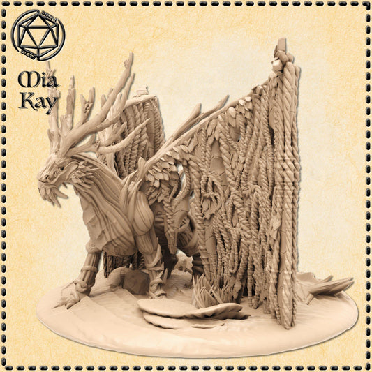 Woodland Dragon miniature by M3DM
