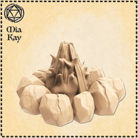 Bonfire miniature by M3DM