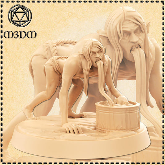 Yokai Akaname miniature by M3DM