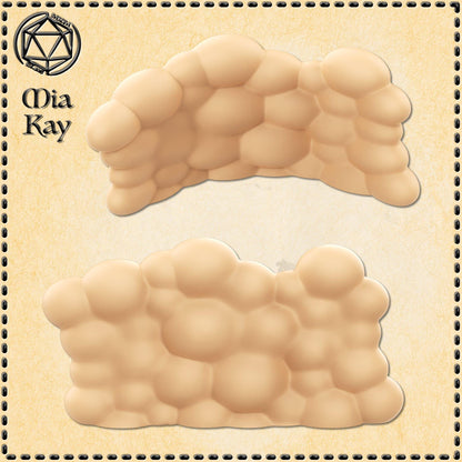 Cloud Walls (Straight & Curved) miniature by M3DM