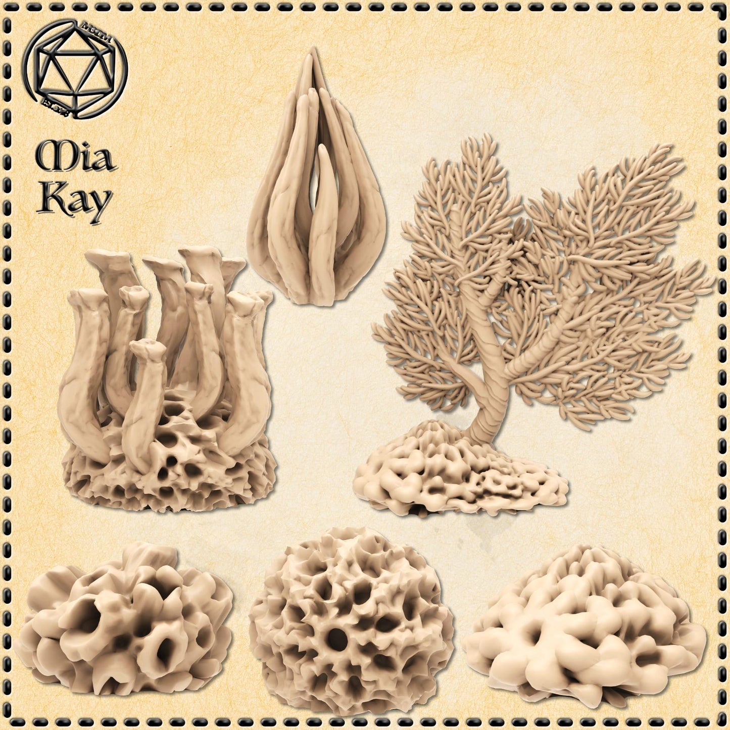 Coral miniature by M3DM