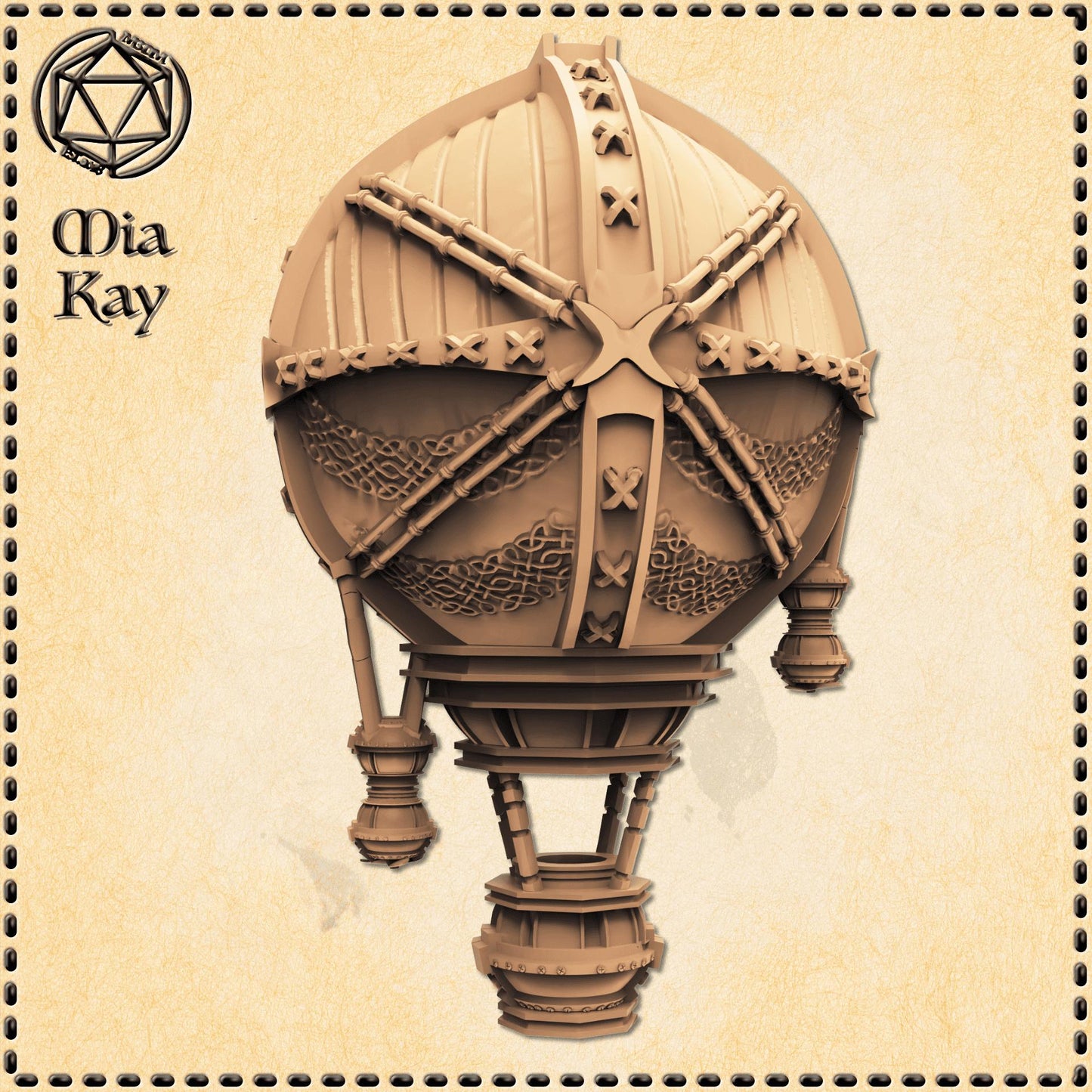 Hot Air Balloon miniature by M3DM