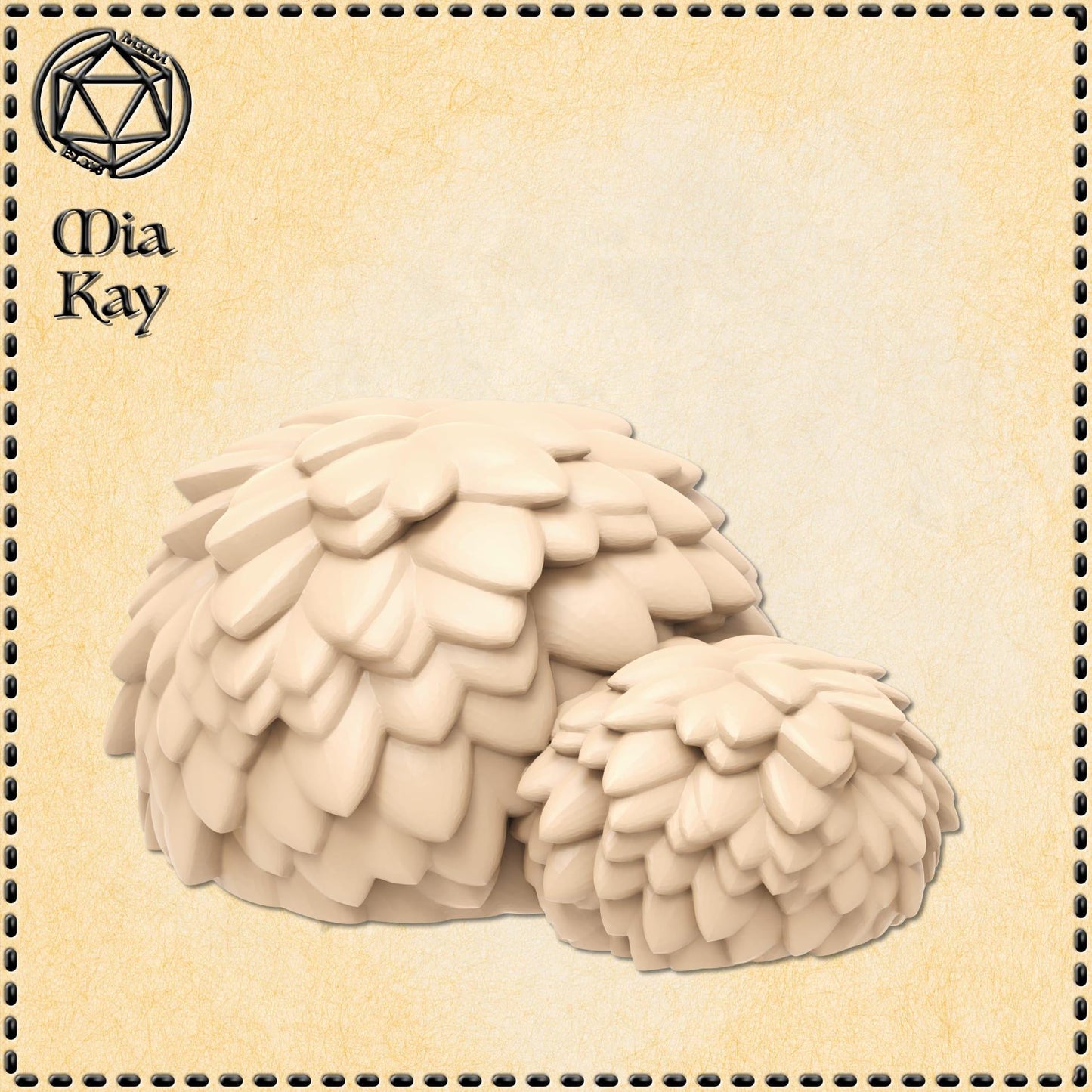 Set of 2 Bushes miniature by M3DM