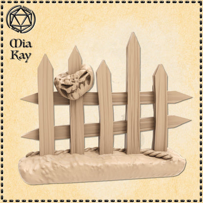 Spooky Fence miniature by M3DM