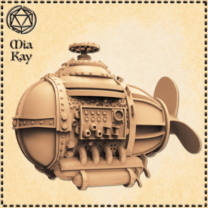 Submarine miniature by M3DM