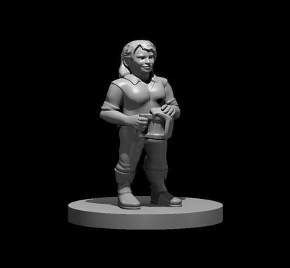 Dwarf Female Barkeep miniature by MZ4250