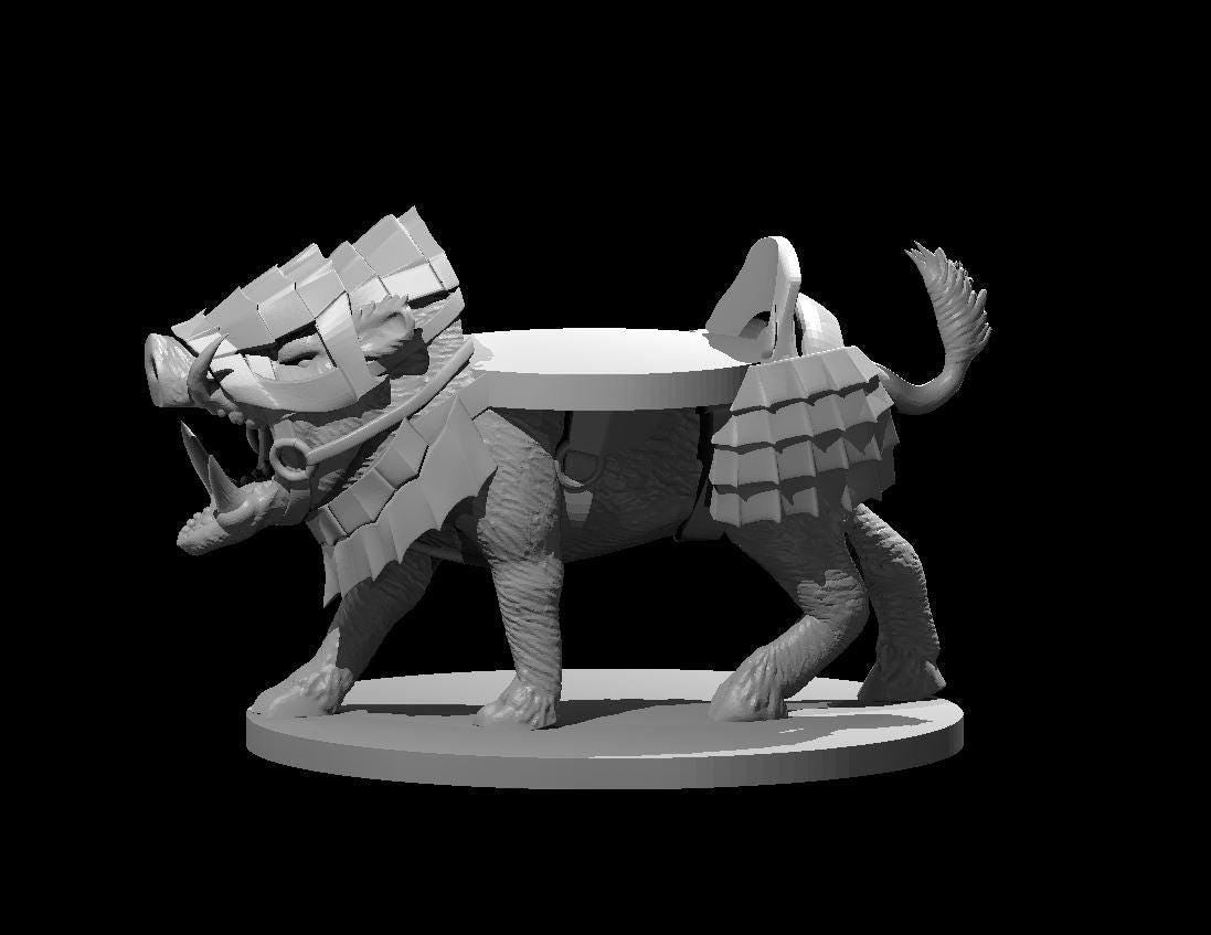 Giant Boar Mount miniature by MZ4250
