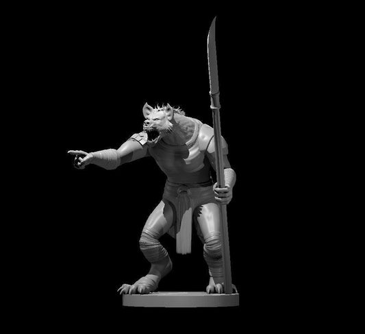 Gnoll Pack Lord miniature by MZ4250