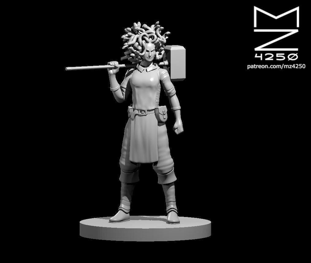 Medusa Female Blacksmith miniature by MZ4250