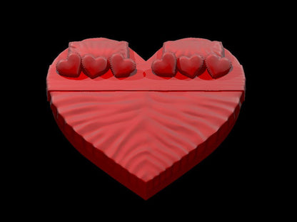 Spinning Heart Shaped Bed Mimic miniature by MZ4250