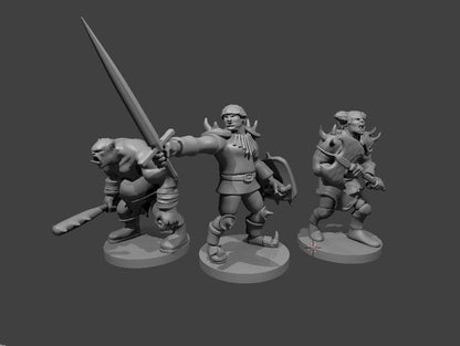 Three Orc Stooges miniature by MZ4250