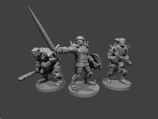 Three Orc Stooges miniature by MZ4250
